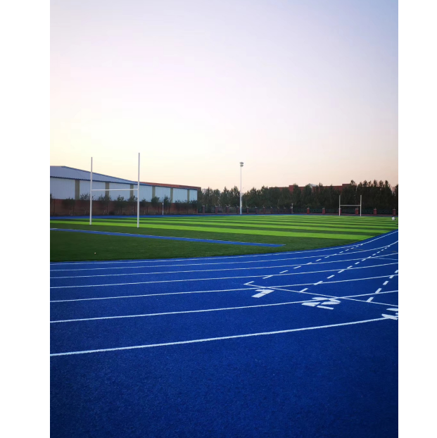 塑料跑道施工實(shí)景圖3